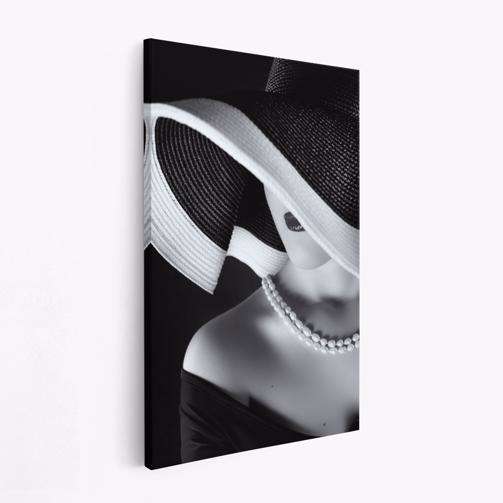 Leinwandbild - La femme au chapeau