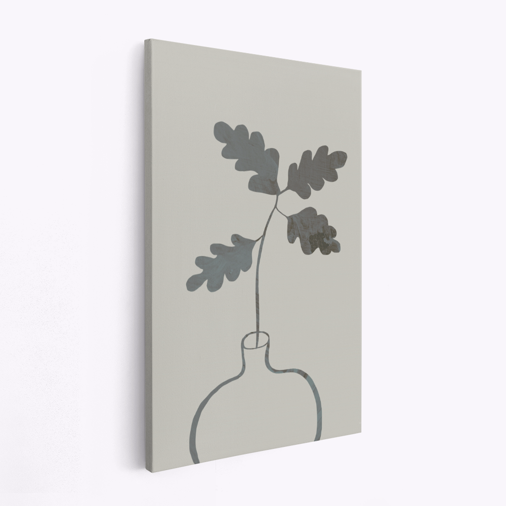 Leinwandbild - Green Oak Plant