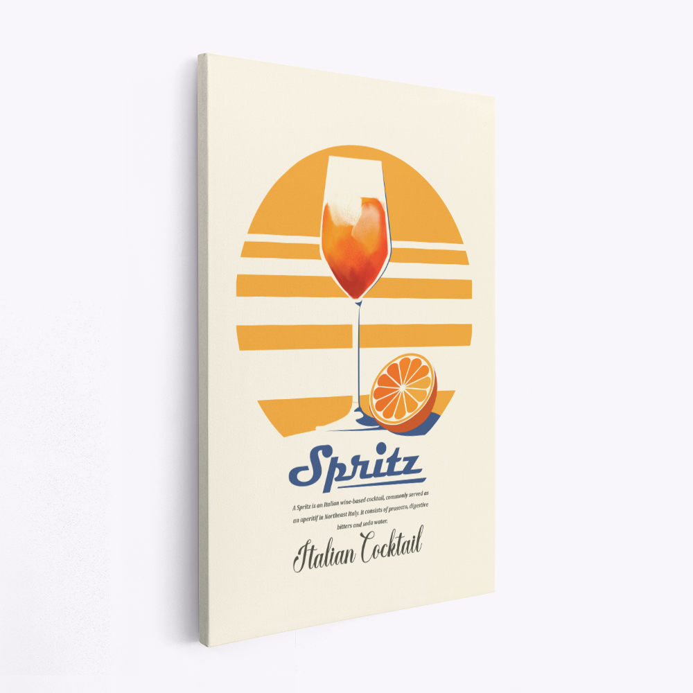 Leinwandbild - Spritz summer print