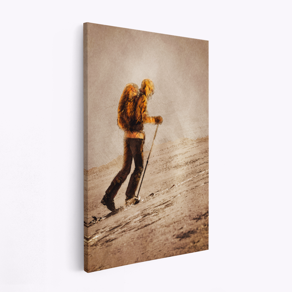 Leinwandbild - Mountaineer Sport Art 10