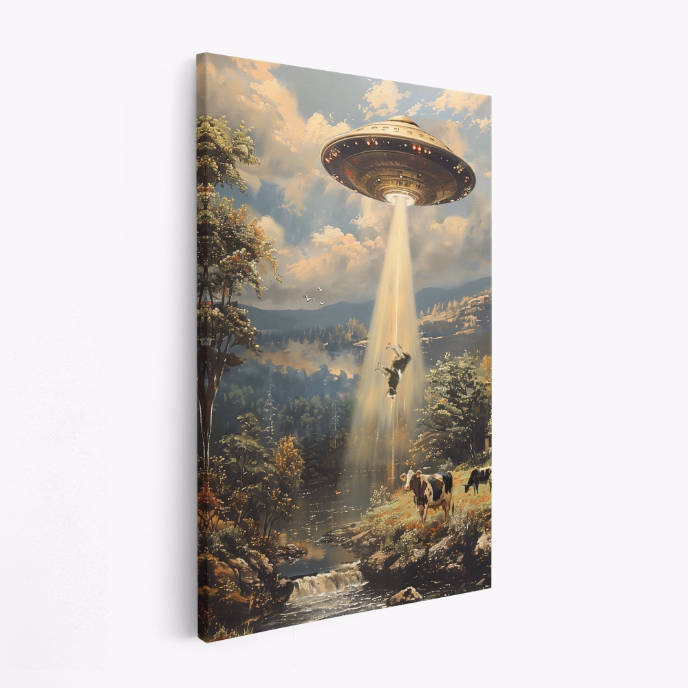 Leinwandbild - Alien Cowspiracy