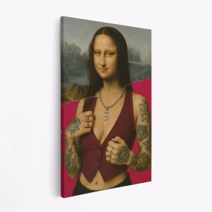Leinwandbild - Modern Reinterpretation of the Mona Lisa