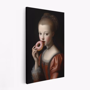 Leinwandbild - A Woman in Elegant Renaissance Attire