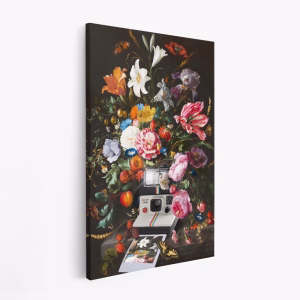 Leinwandbild - Floral Instant Photo