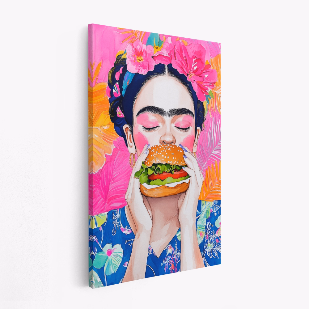 Leinwandbild - Frida Eating
