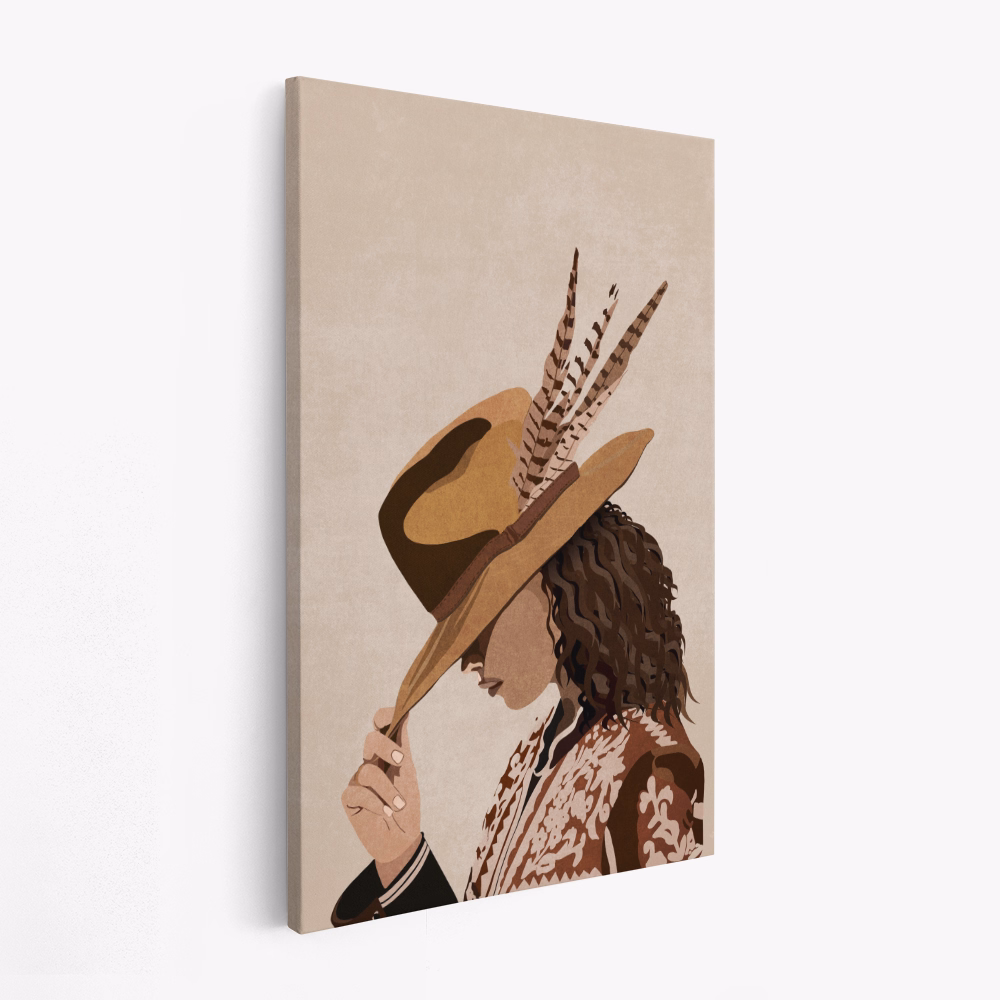 Leinwandbild - Feathered Elegance