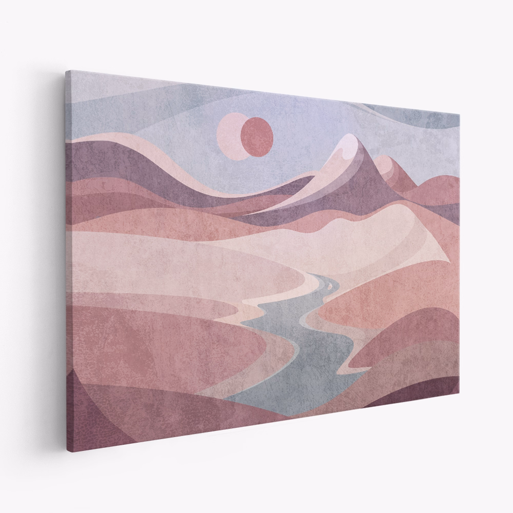 Leinwandbild - Blush Horizon Vista