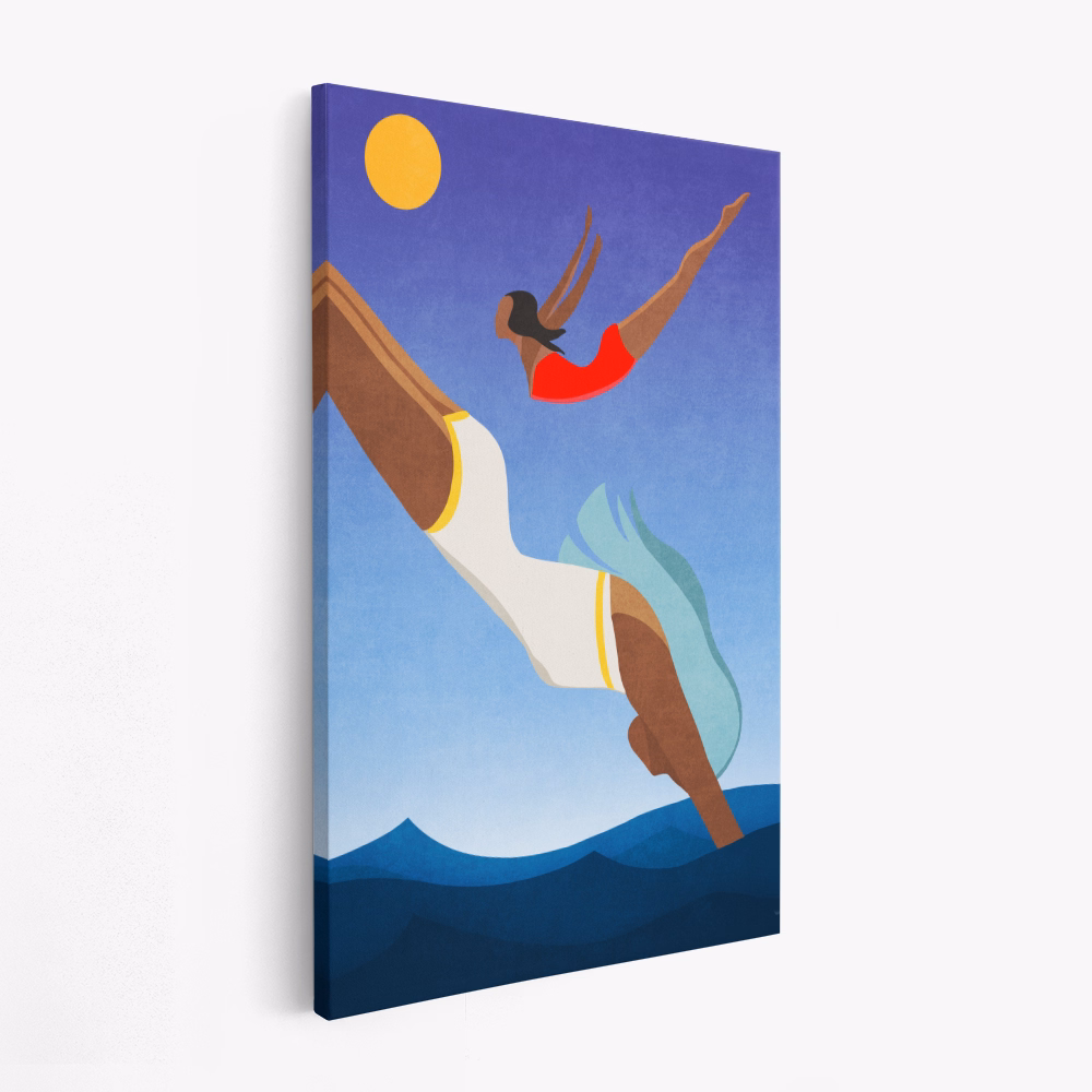 Leinwandbild - Graceful Dive